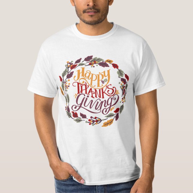 Camiseta Feliz Ação de Graças (Frente)