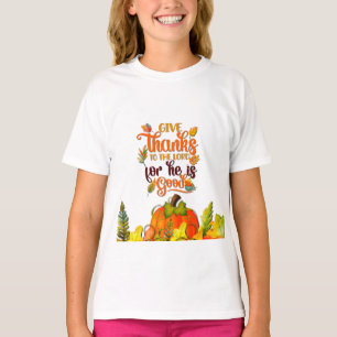 Camiseta Feliz Ação de Graças Festival de Folhas de Abóbora