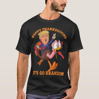 Camiseta Feliz Ação de Graças Les's Go Brandon