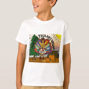 Camiseta Feliz Ação de Graças Vegana Peru