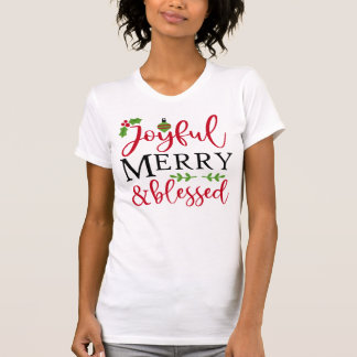 Camiseta Feliz alegre e abençoada