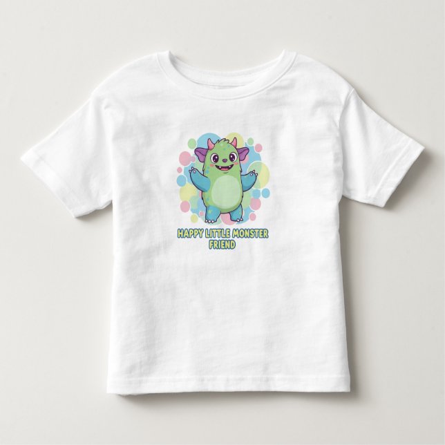 Camiseta Feliz Amigo Monstro (Frente)
