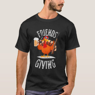 Camiseta Feliz Amizade Dando Amigos À Turquia Engraçados