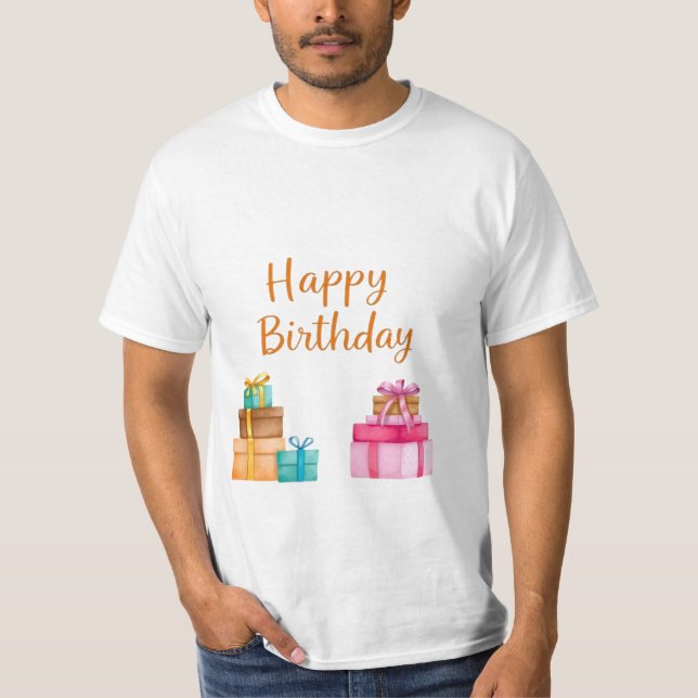 Camiseta Feliz aniversário (Frente)