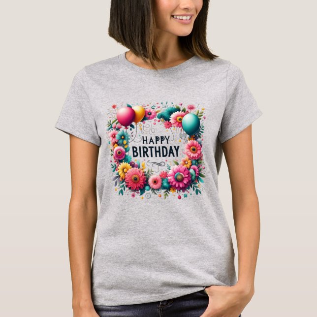 Camiseta Feliz aniversário (Frente)