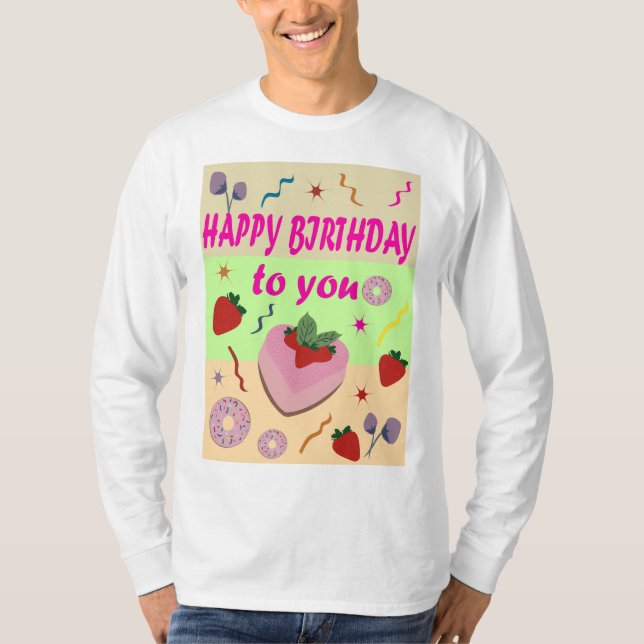 Camiseta Feliz aniversário (Frente)