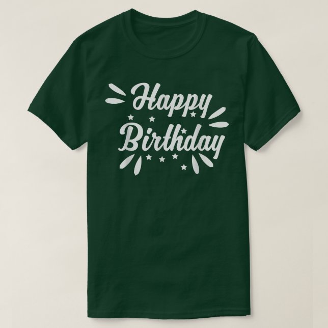 Camiseta Feliz aniversário (Frente do Design)