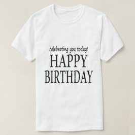 CAMISETA FELIZ ANIVERSÁRIO
