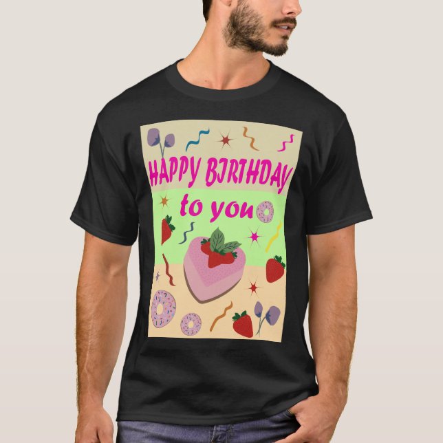 Camiseta Feliz aniversário (Frente)