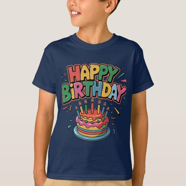 Camiseta Feliz aniversário (Frente)