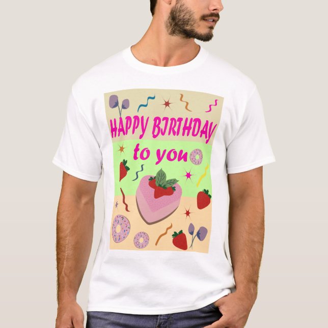 Camiseta Feliz aniversário (Frente)