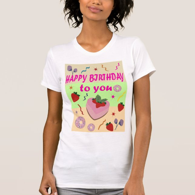 Camiseta Feliz aniversário (Frente)