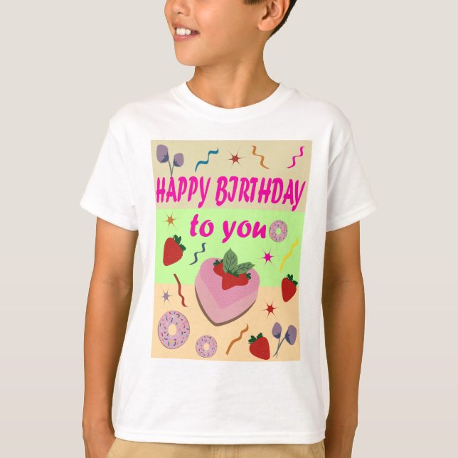 Camiseta Feliz aniversário (Frente)