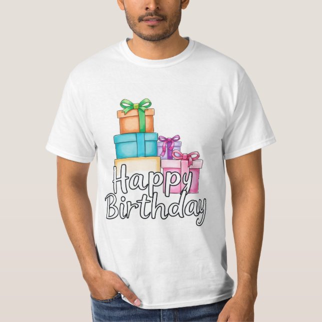 Camiseta Feliz aniversário (Frente)