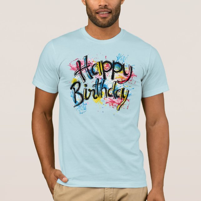 Camiseta Feliz aniversário (Frente)