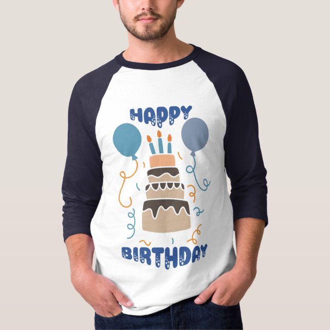 Camiseta Feliz aniversário (Frente)