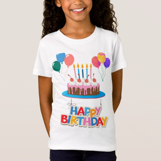 Camiseta feliz aniversário (Frente)