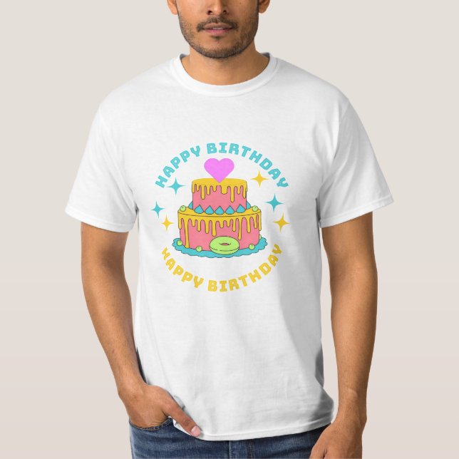 Camiseta Feliz aniversário (Frente)