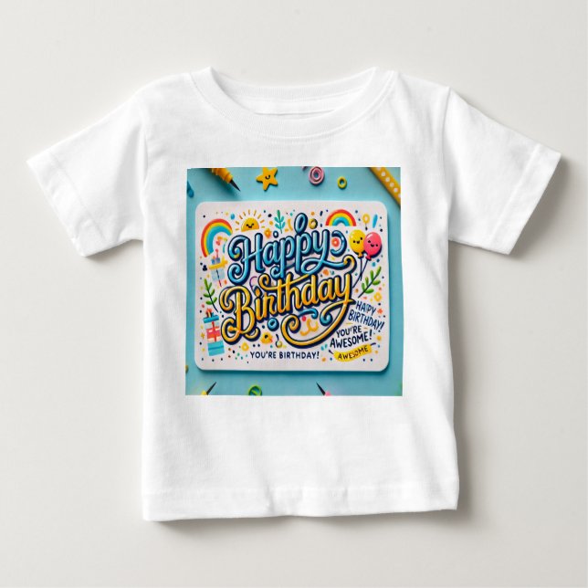Camiseta Feliz aniversário (Frente)