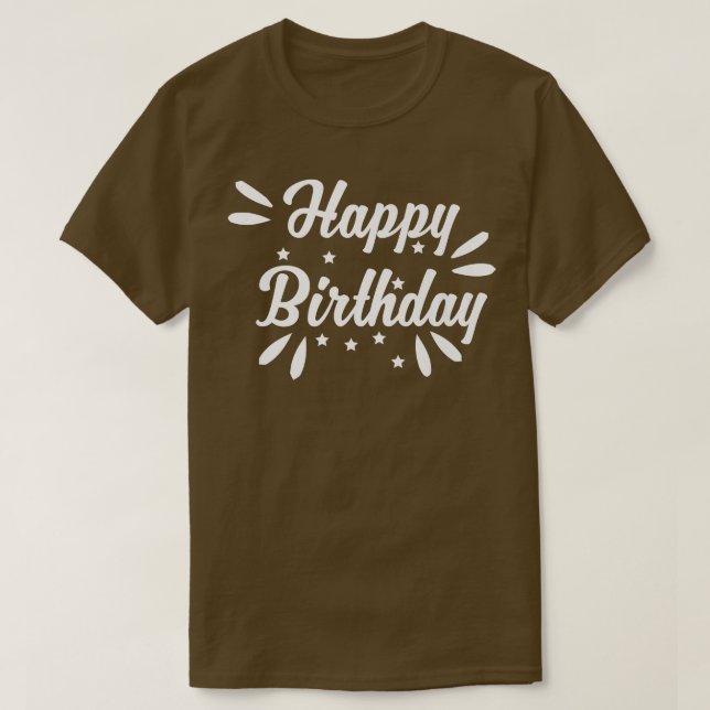 Camiseta Feliz aniversário (Frente do Design)
