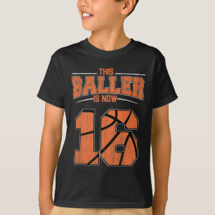 Camiseta Feliz Aniversário 16 Anos Meninos De Basquete Deze