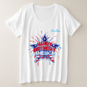 Camiseta Feliz aniversário América