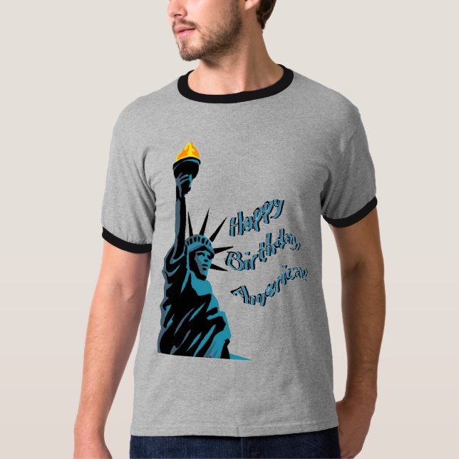Camiseta Feliz aniversário América (Frente)