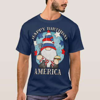 Camiseta Feliz aniversário América 4 de julho Barbeque Engr