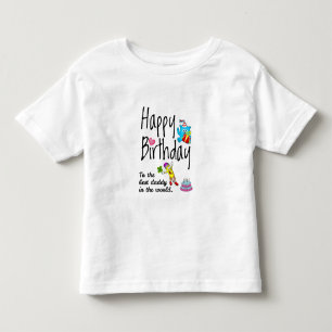 Camiseta Feliz aniversário ao melhor papai do mundo