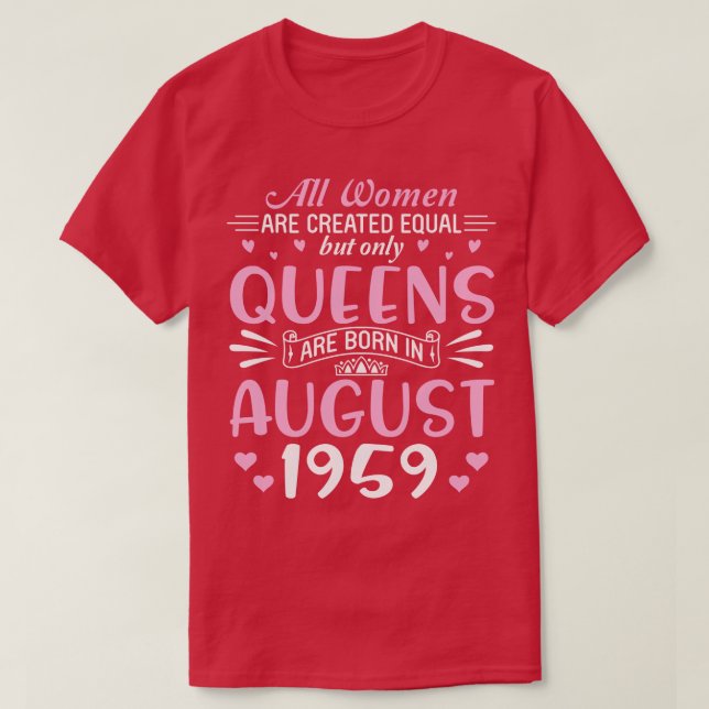 Camiseta Feliz Aniversário Aos 61 Anos Todas As Mulheres Sã (Frente do Design)