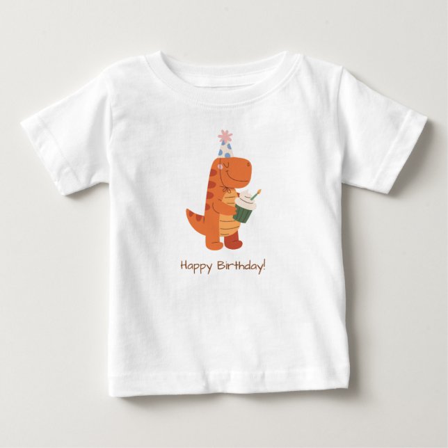Camiseta Feliz aniversário bebê (Frente)