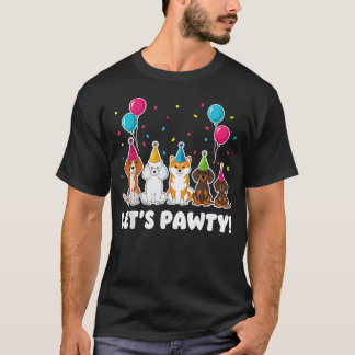 Camiseta Feliz Aniversário Cachorro Para Amantes de Animais