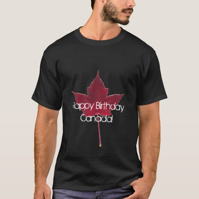 Camiseta Feliz aniversario Canadá! (Frente)