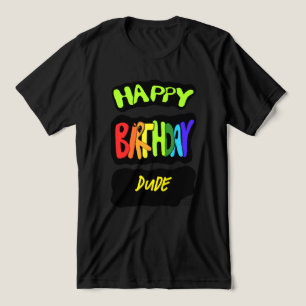 Camiseta Feliz Aniversário, Cara! Prop personalizada do Par