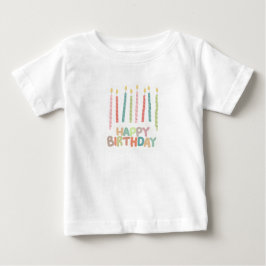 Camiseta Feliz Aniversário com Velas