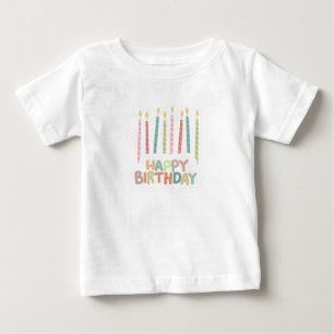 Camiseta Feliz Aniversário com Velas