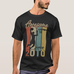 Camiseta Feliz Aniversário de 12, Basquete, 12 Anos, Espeta