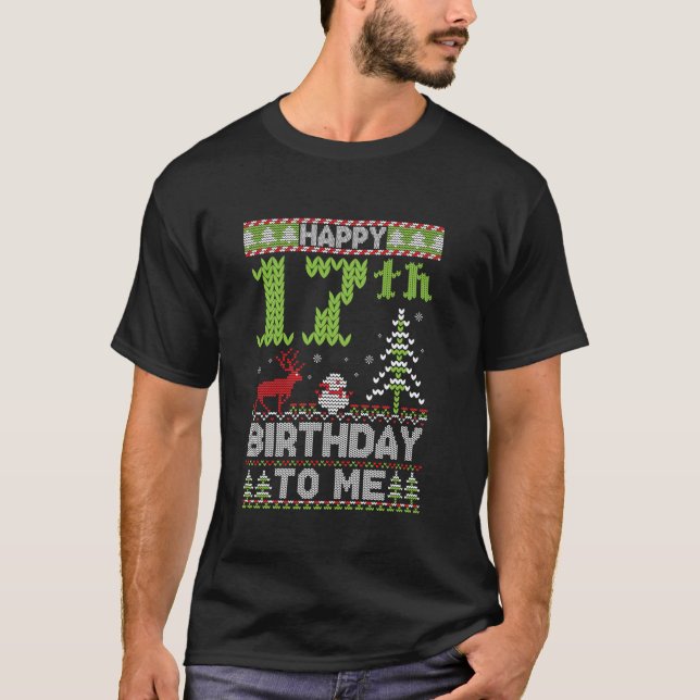 Camiseta Feliz Aniversário De 12 Para Mim, Cristo Feio De 1 (Frente)