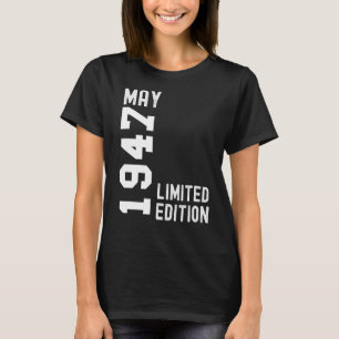 Camiseta Feliz aniversário de 1947