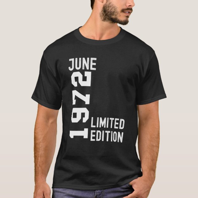 Camiseta Feliz aniversário de 1972 (Frente)
