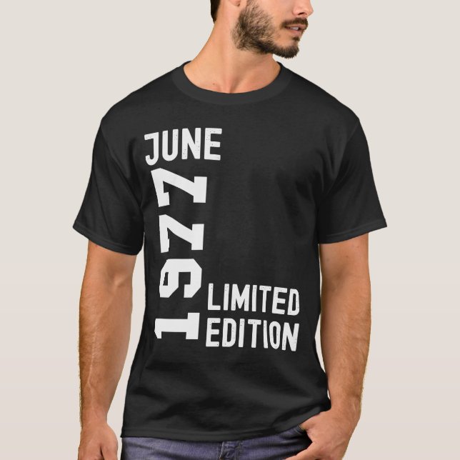 Camiseta Feliz aniversário de 1977 (Frente)