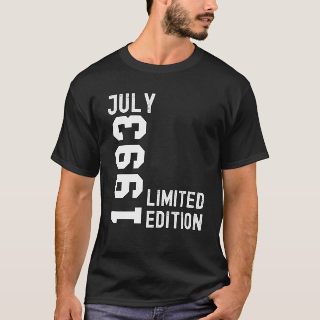 Camiseta Feliz aniversário de 1993 (Frente)