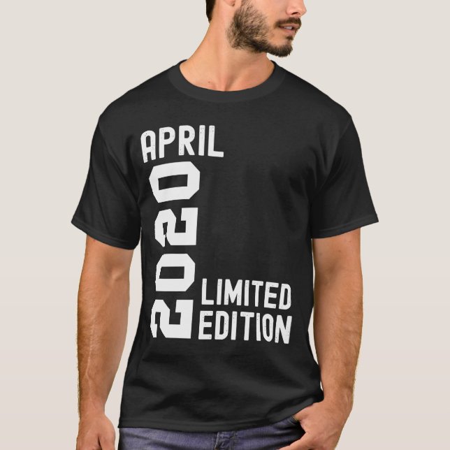 Camiseta Feliz aniversário de 20 de abril de 2020 (Frente)