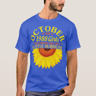 Camiseta Feliz Aniversário De 32 Anos Nascer Em Outubro De 