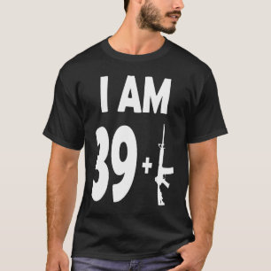 Camiseta Feliz Aniversário de 40 Anos Arma Militar Arma