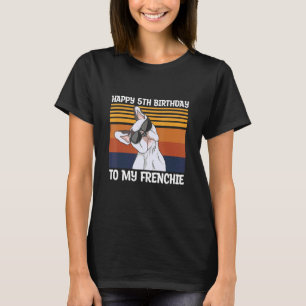 Camiseta Feliz Aniversário De 5 Para Minha Citação Francesa