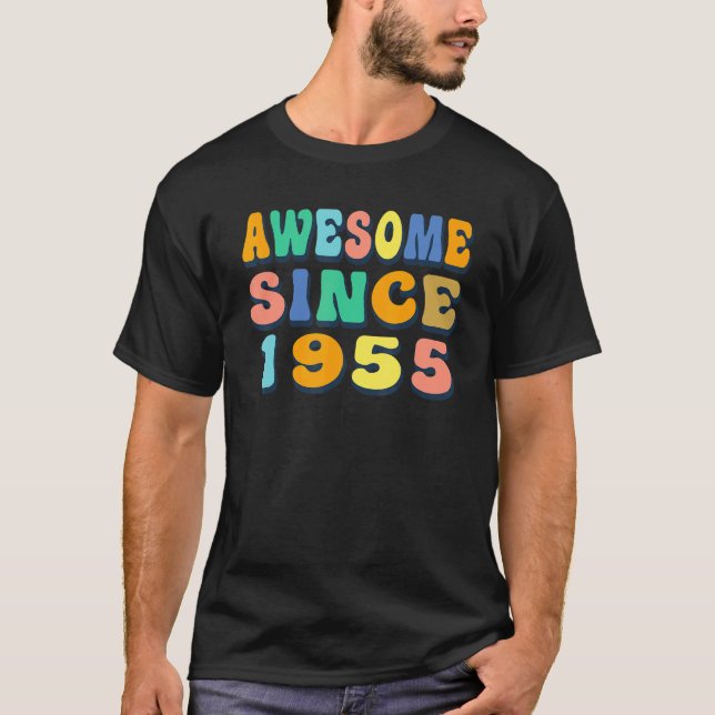 Camiseta Feliz aniversário de 67 anos, 67 anos, incrível de (Frente)