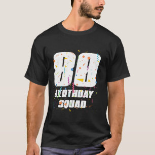 Camiseta Feliz Aniversário de 80 de Aniversário Feliz Anive
