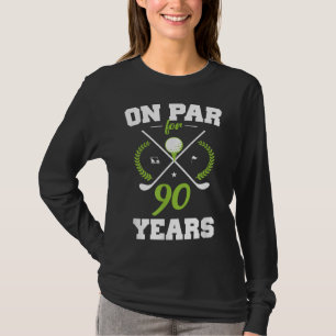 Camiseta Feliz Aniversário de 90 para Golfistas, 90 anos