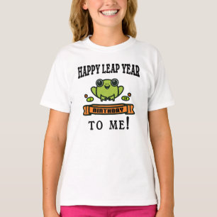 CAMISETA FELIZ ANIVERSÁRIO DE ANO BISSEXTO PARA MIM
